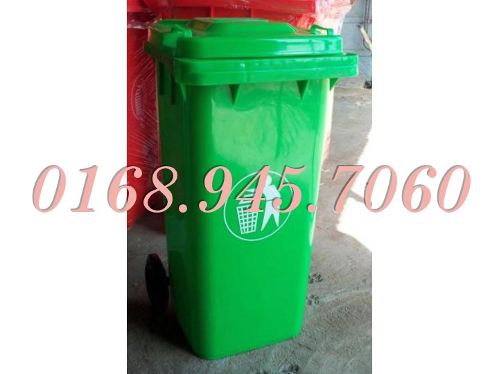 Thùng rác 120 lít - nắp kín